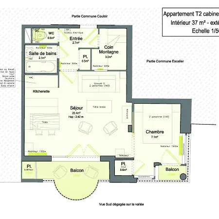 Apartamento La Foux D'allos -le Centre - T2 Cosy Et Lumineux En Coeur De Station *